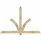 Ekena Millwork Redmond Rough Sawn Timber Gable Bracket, Douglas Fir, 72"W x 48"H x 2"D x 4"F, 16/12 Pitch GBW072X48X0204RED00RDF - alternate 1